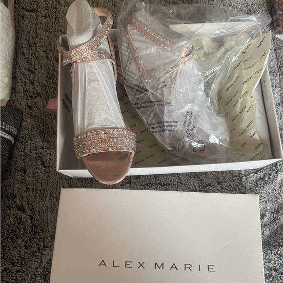 Alex Marie Tan Strappy Heels with Stiletto Design - Picture 3 of 4